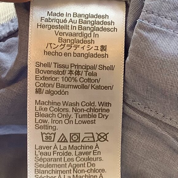 J. Crew women's pajama set XS blue short sleeve shirt pants 100% cotton - Picture 9 of 16